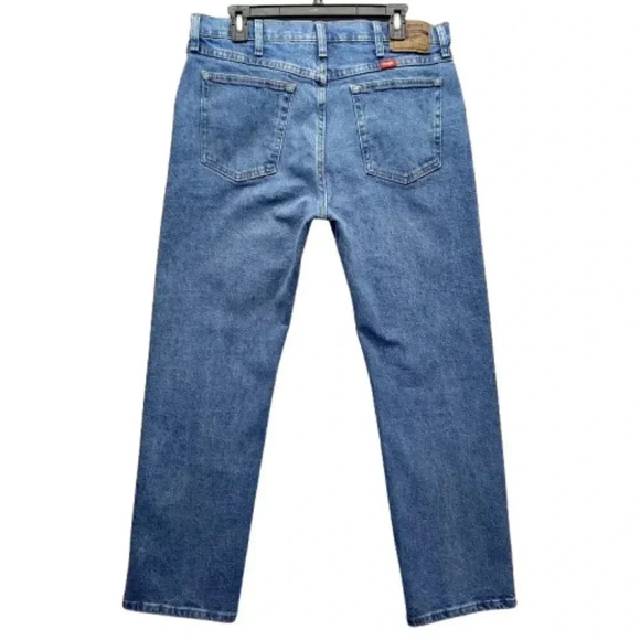 Mens Wrangler Blue Denim Advanced Comfort Jeans sz 34x30 - Picture 2 of 7